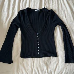 Reformation Gellar Top Black Size Small
